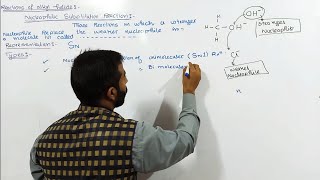 Nucleophilic substitution SN Reactions  12th class chemistry  chno10 [upl. by Yasu]