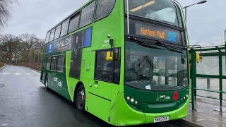 Konectbus ADL Enviro 400 628 On Route 502 To Sprowston Park amp Ride [upl. by Noimad847]