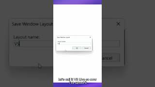 💾 Saving Windows Layouts in Visual Studio visualstudio vslive hottips [upl. by Rosenblast854]