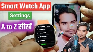 Smart Watch Setting Kaise Kare Smartwatch App Se Kaise Connect Kare Full Setting Hindi [upl. by Adnalra641]