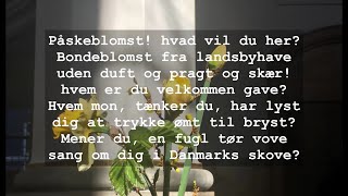 Dagens salme Påskeblomst Hvad vil du her [upl. by Lareine]