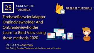 firebase recycler adapter tutorial  On Populate Viewholder problem Solution [upl. by Yung633]