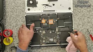 MacBook Pro 15quot A1398 2015 Heatsink and Fan Cleaning amp Thermal Paste Application Tutorial [upl. by Anitram]