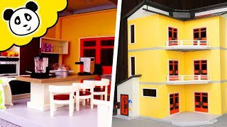 Playmobil Wohnhaus  ZWEI Luxus Küchen Spielzeug auspacken amp spielen [upl. by Nomrej]