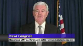 Newt Gingrich clips regarding EMPACT Americas upcoming EMP Electromagnetic Pulse conference [upl. by Aizitel209]