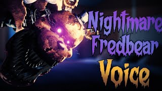 Nightmare Fredbear Voice Fandub Español Latino [upl. by Pan]