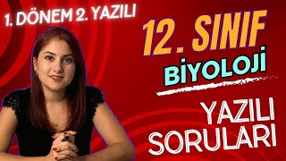 GÜNCEL 12 SINIF BİYOLOJİ 1 DÖNEM 2 YAZILIYA HAZIRLIK  PDF [upl. by Rhynd477]