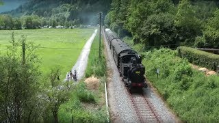 100 Jahre Bahnstrecke Schliersee Bayrischzell 70 083 41 018 10072012 Dampfzug [upl. by Narmis671]