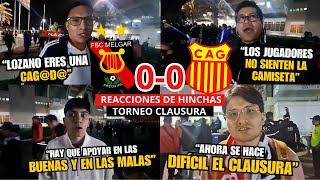 quotNOS ROBARON EL PARTIDOquot  HINCHAS de MELGAR reaccionan al EMPATE ante ATL GRAU  TORNEO CLAUSURA [upl. by Christie]