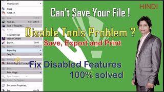 How to fix Disable Tools in CorelDraw 2022  HINDI  How to fix coreldraw X7 illegel copy problem [upl. by Nell]