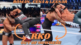 What if Roman Cena amp Lesnar get RKO as Their Finisher  WWE 2K24 [upl. by Merth]