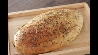 Herb Garlic Bread  Sanjeev Kapoor Khazana [upl. by Aliek]