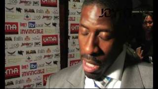 Dwain Chambers at the UMAs 2008wwwjoynttv [upl. by Artenek]