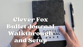 clever fox bullet journal walkthrough and set up  minimalist planner  Nicole makes plans [upl. by Orestes841]