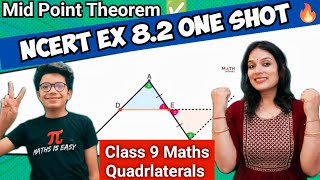 Class 9 Maths Chapter 8  Class 9 Quadrilaterals The Mid Point Theorem NCERT Ex 82 One Shot CBSE [upl. by Haramat]