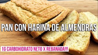 PAN CON HARINA DE ALMENDRAS PAN KETO DIETA KETO [upl. by Mcroberts829]