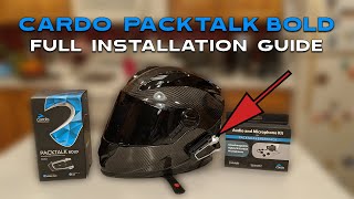 How To Install Cardo Packtalk Bold amp Cardo Audio Kit  Full Guide [upl. by Ruhl441]