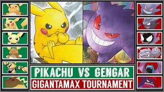 Quarterfinal GMAX PIKACHU vs GMAX GENGAR  Gigantamax Pokémon SwordampShield Tournament Battle 4 [upl. by Winer]