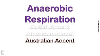 Anaerobic Respiration How to Pronounce Anaerobic Respiration in Australian British Accent [upl. by Inihor]