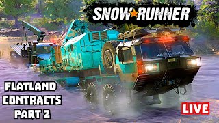 Flatland Contracts amp More  SnowRunner Phase12  Walkthrough  Multiplayer [upl. by Kannry]