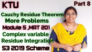 Cauchy Residue TheoremComplex VariableResidue Integration MAT201 Module 5S3 2019  KTUPart 8 [upl. by Zampardi561]