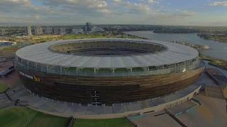 Perth Stadium aka Optus Stadium Perth Drone Footage HD [upl. by Chrysa]