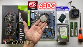 AMD FX6300 ASUS M5A78LM LX V2 GTX750 Budget Cyber Cafe Gaming PC Build Benchmark [upl. by Atinaw]