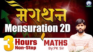 SSC CGLCHSLCPOGD 2024  SSC Marathon Class  Mensuration 2D  SSC Maths by PK Sir [upl. by Ariamat97]