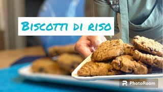 Biscotti con farina di riso e gocce di cioccolato senzaglutine [upl. by Alemac754]