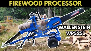 Mobile Firewood Processor Review  Wallenstein WP525 [upl. by Ahselat851]