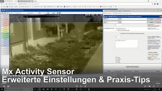 Mobotix Mx Activity Sensor erweiterte Einstellungen  Erkennungsbereich amp Schwellwert [upl. by Wallis331]