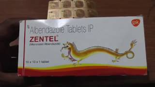 ZENTEL Tablet REVIEW  USES and BENEFITS of d worming tablet english [upl. by Adnawyek]