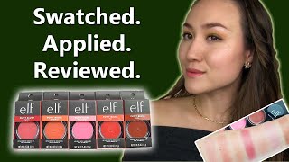 elf PUTTY BLUSHES Swatches Application amp Review [upl. by Akilak]