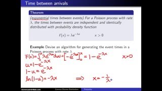 Poisson process time between arrivals [upl. by Rhoades]