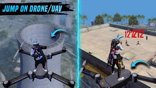 Top 5 New Tricks In Free Fire  Jump on DroneUAV in Free Fire  Garena Free Fire [upl. by Iphigeniah782]