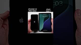 IPHONE 15 PRO MAX VS IPAD MINI 7 SPEED TEST [upl. by Blunt953]