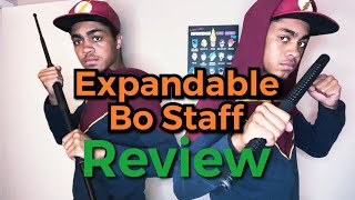 Retractable Self Defense Bo Staff Review  Weapon Logs [upl. by Tavis]