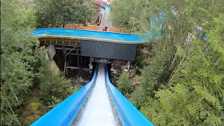 Wildwasserbahn mit Geisterbahn Onride  Freizeitpark Plohn [upl. by Romilly390]