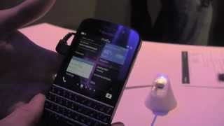 BlackBerry Q10 First Look [upl. by Grory899]