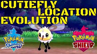 Pokemon Sword And Shield Cutiefly Evolution  Location [upl. by Bonilla]