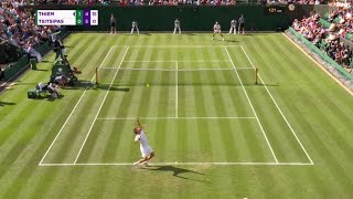 Thiem vs Tsitsipas Highlights  Wimbledon 2023  Stefanos Tsitsipas vs Dominic Thiem Highlights [upl. by Htrahddis]