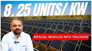 Longi Bifacial Solar Panels With Trackers  Solar Panel Review 2024  India [upl. by Narmi]