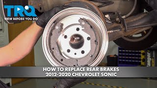 How to Replace Rear Brakes 20122020 Chevrolet Sonic [upl. by Pasia]