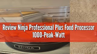 Review Ninja Professional Plus Food Processor 1000PeakWatts with AutoiQ Preset Programs Chop Pure [upl. by Rozina]