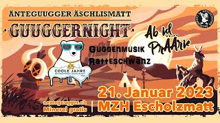 Escholzmatt Fasnacht 2023 Ratteschwänz Auftritt Mehrzweckhalle beim Guggertreffen der Änteguugger 4K [upl. by Betty]