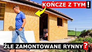 Czy mam źle zamontowane rynny koniec z dachem Co dalej z garażem jak montuje kran montaż strukto [upl. by Krm]