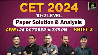 24 Oct Raj Cet Paper Solution 2024  Raj CET102 Paper Solution Shift 2  Utkarsh Classes [upl. by Shaffert]