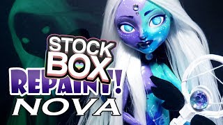 STOCK BOX Repaint Nova Galaxy Custom OOAK Doll [upl. by Enelrahc]