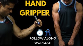 Hand Gripper Follow Along Workout  Strong amp Vascular Forearms In 3mins [upl. by Lebasiram205]