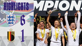 England 61 Belgium  Lionesses Crowned Arnold Clark Cup Champions For The Second Time  Highlights [upl. by Sidoeht]